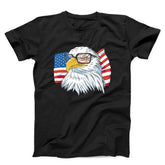 Patriotic Bald Eagle American Flag Unisex T-Shirt